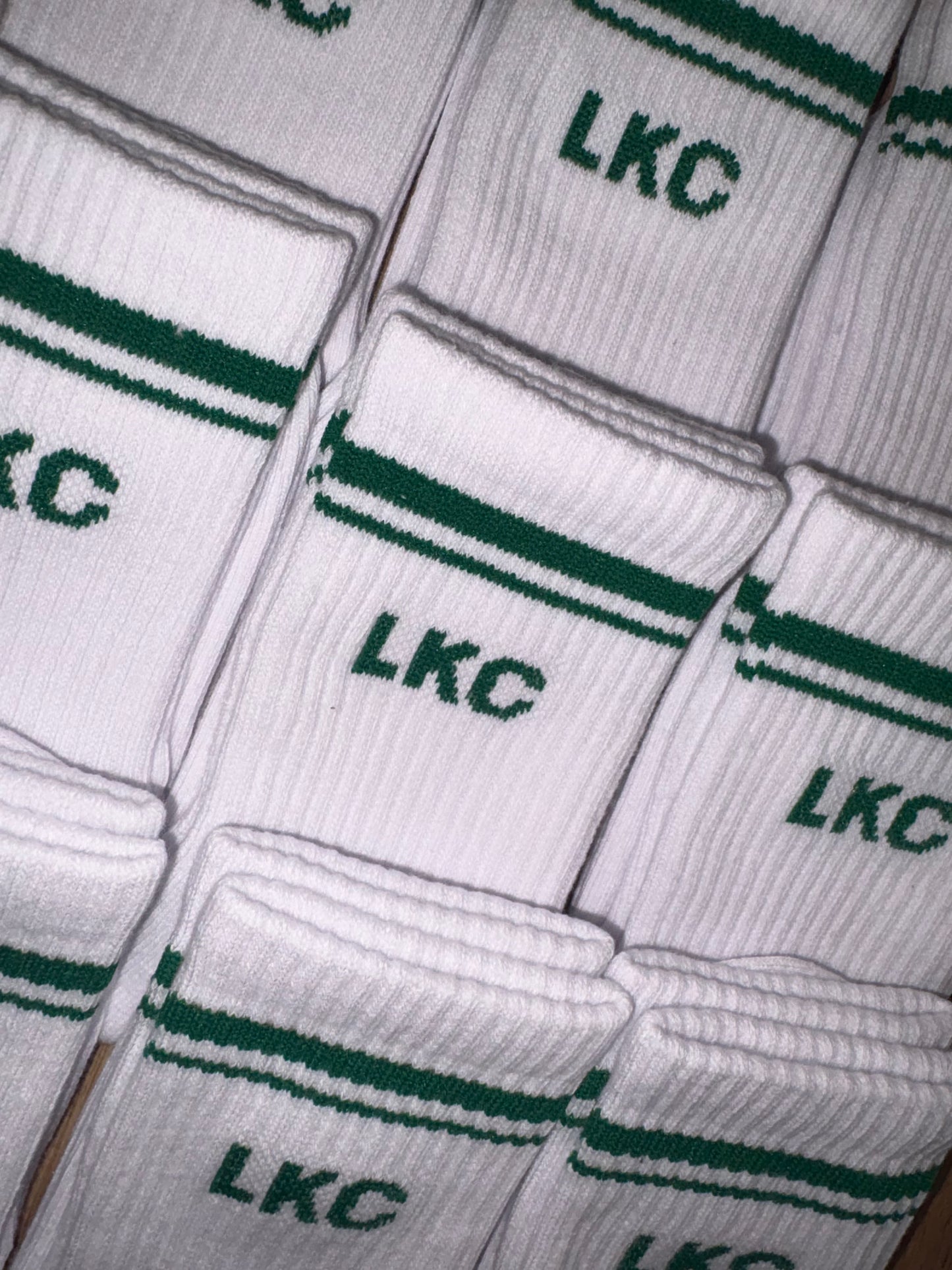 Green stripe socks