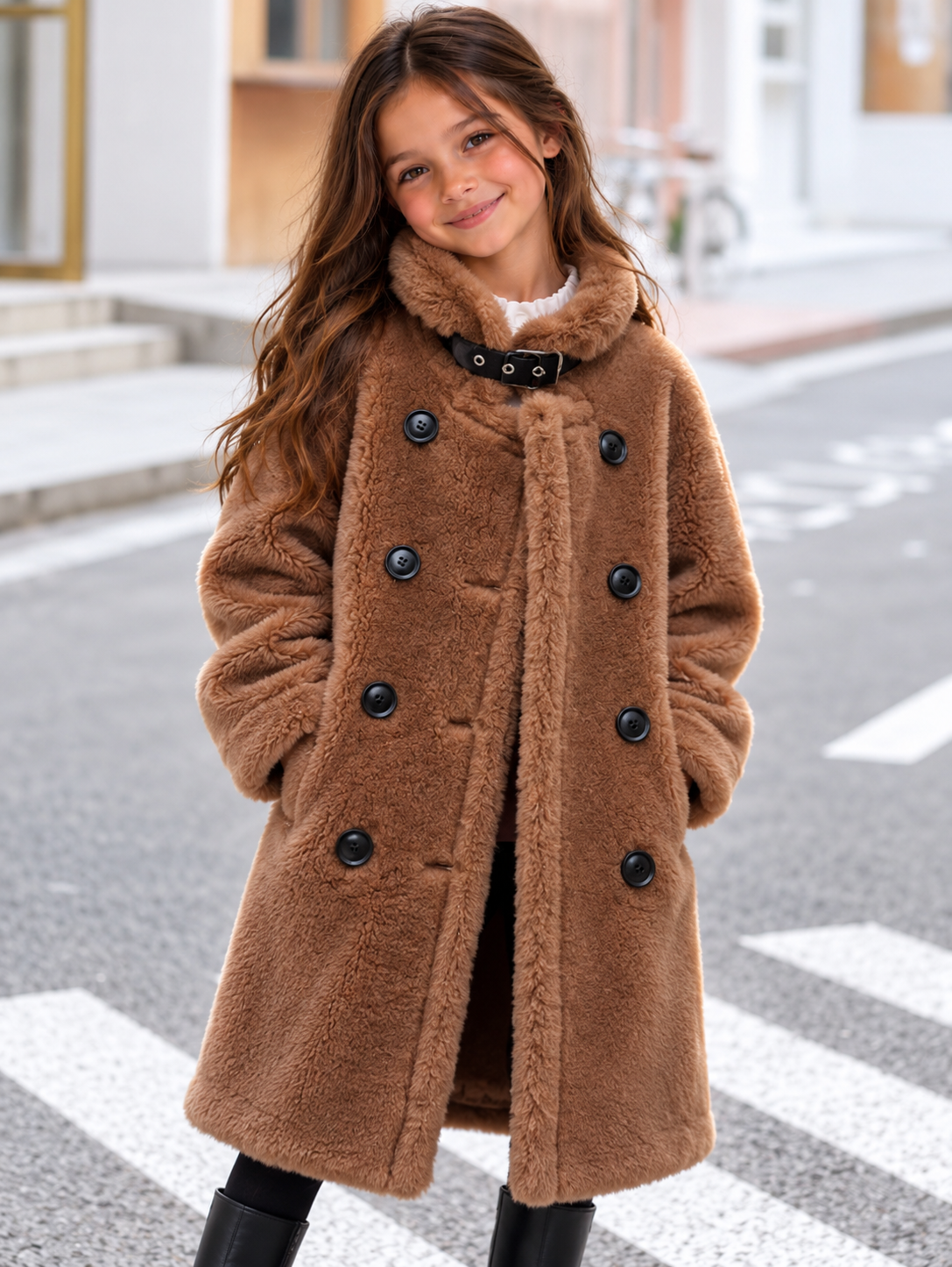 CAMEL TEDDY COAT