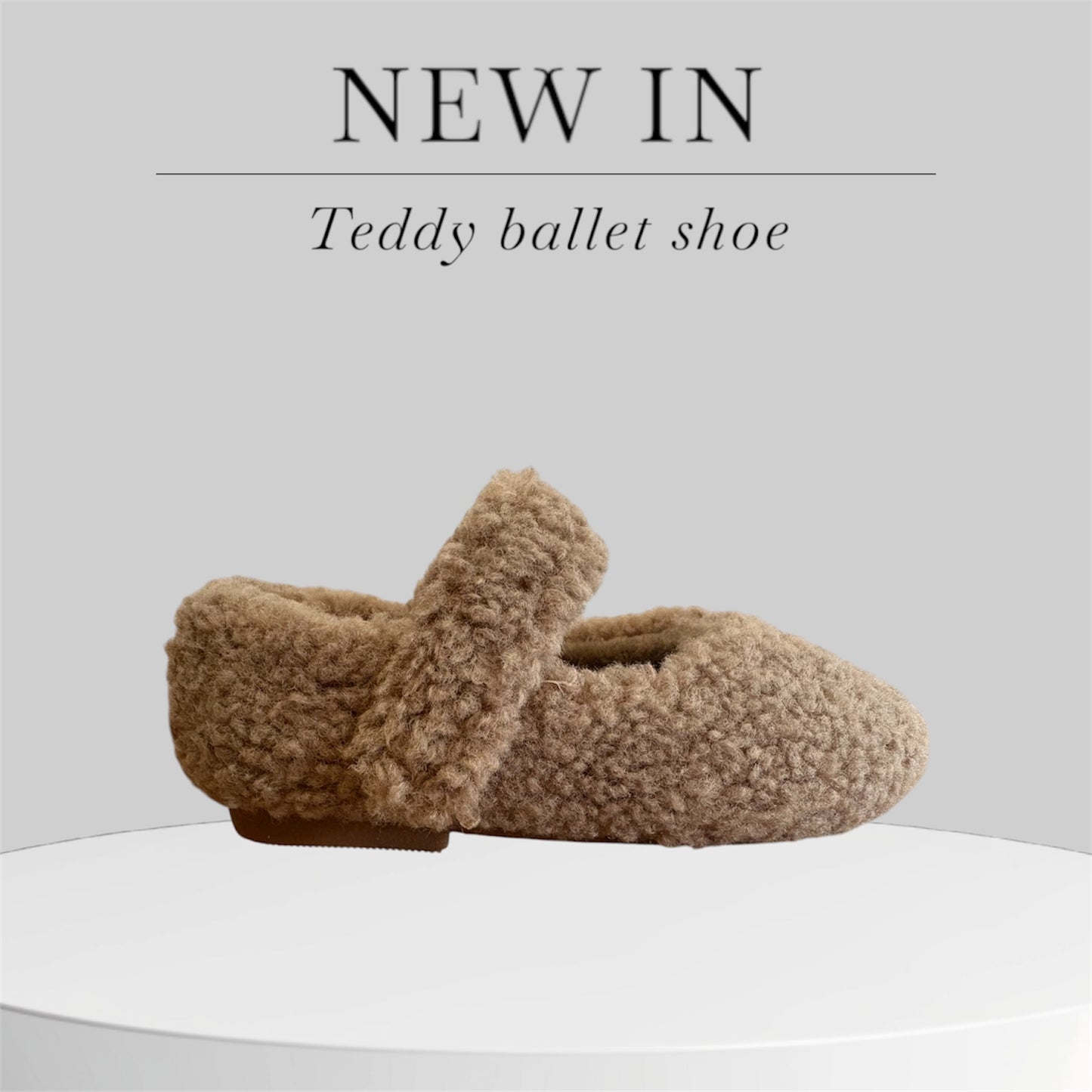TEDDY BALLET SHOE (brown)
