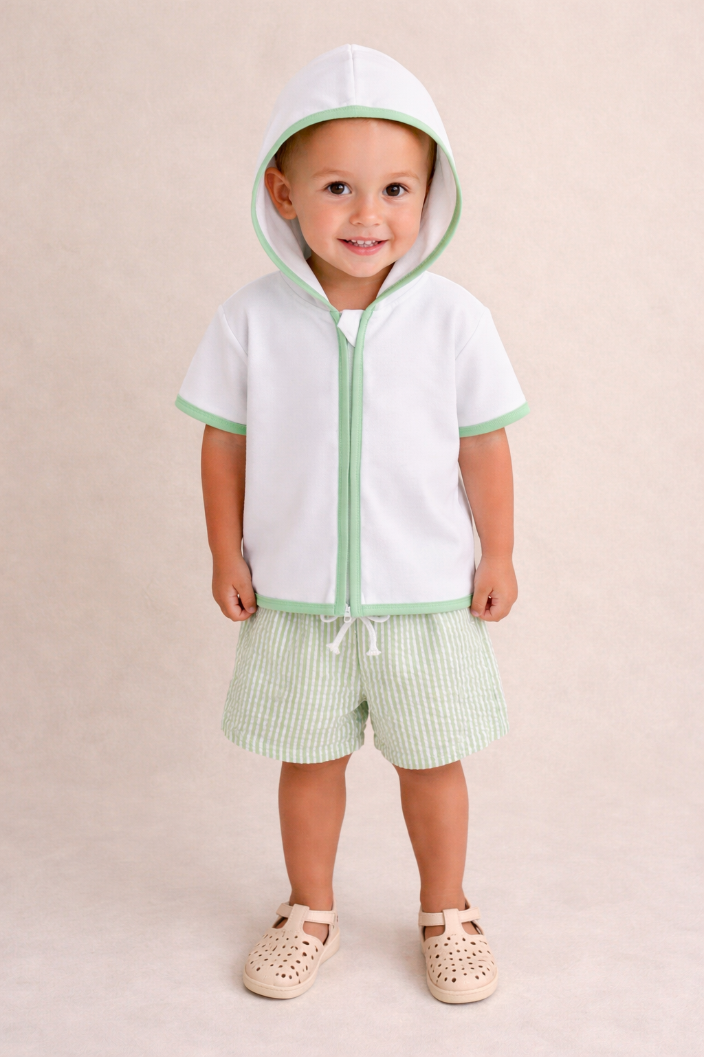 Lime Terry Towelling Set π