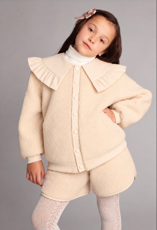Teddy Bomber Jacket & Short Set ( pre order 5/11/26)