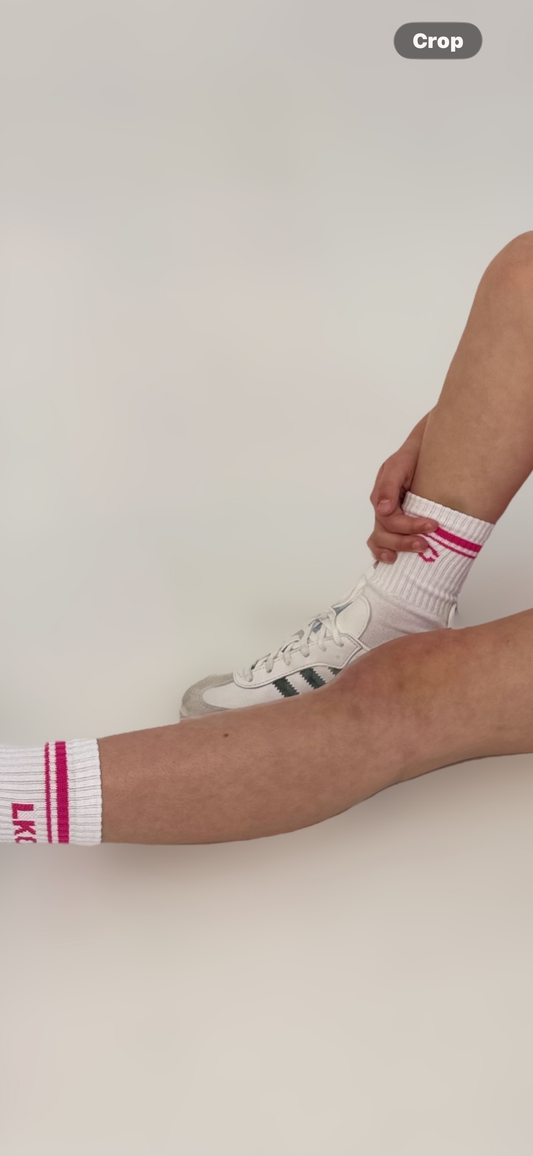Pink Logo socks