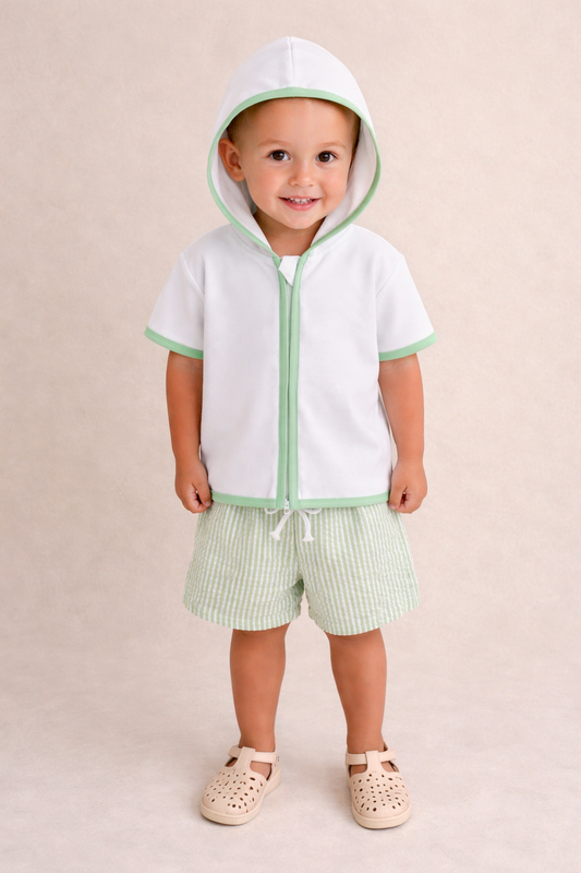 Lime Terry Towelling Set 💚