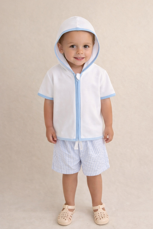 Baby Blue Towelling set 🤍